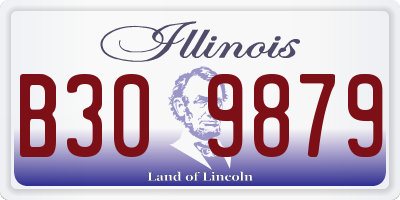 IL license plate B309879