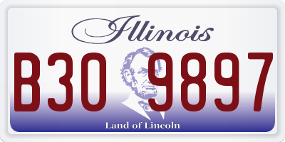IL license plate B309897