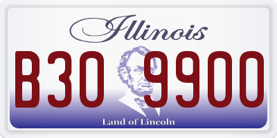 IL license plate B309900