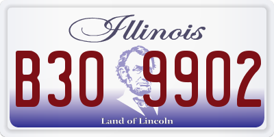 IL license plate B309902