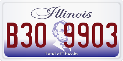 IL license plate B309903