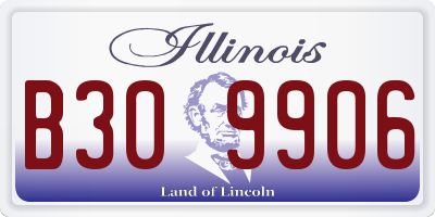 IL license plate B309906