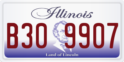 IL license plate B309907