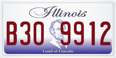 IL license plate B309912