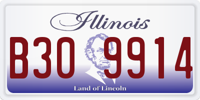 IL license plate B309914