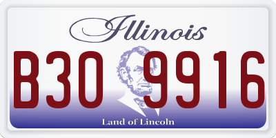 IL license plate B309916