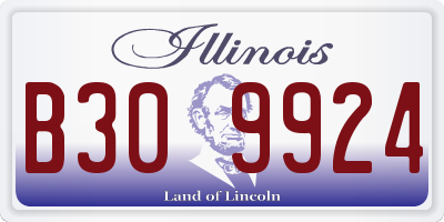 IL license plate B309924