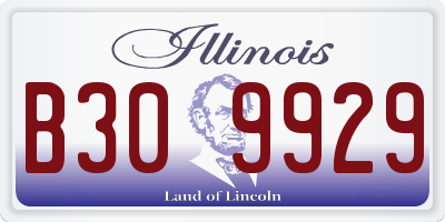 IL license plate B309929