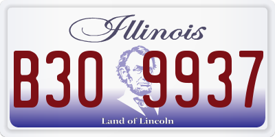 IL license plate B309937