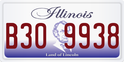 IL license plate B309938