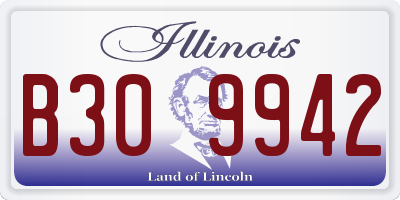 IL license plate B309942