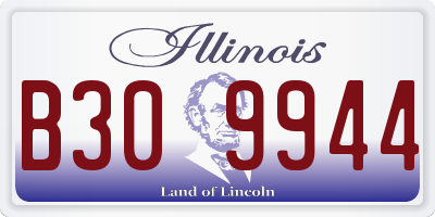 IL license plate B309944