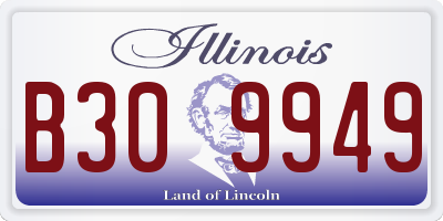 IL license plate B309949