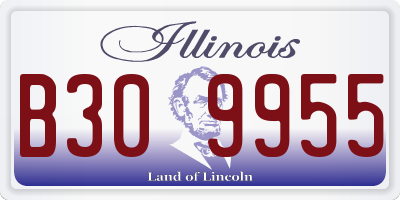 IL license plate B309955