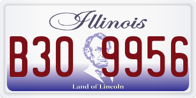 IL license plate B309956
