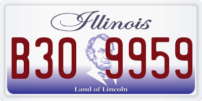 IL license plate B309959