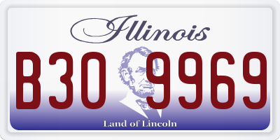 IL license plate B309969