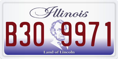 IL license plate B309971