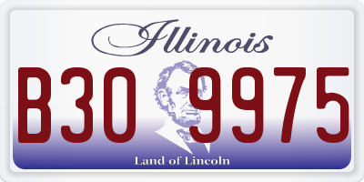 IL license plate B309975
