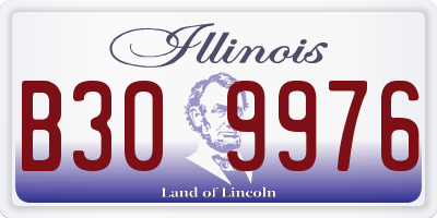 IL license plate B309976