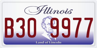 IL license plate B309977