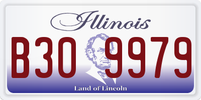IL license plate B309979
