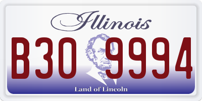 IL license plate B309994