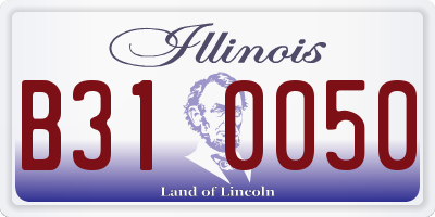 IL license plate B310050