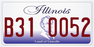 IL license plate B310052