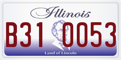 IL license plate B310053