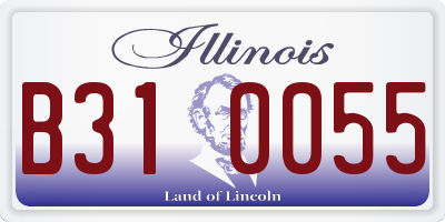 IL license plate B310055