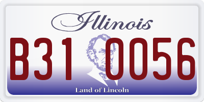 IL license plate B310056
