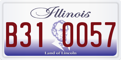 IL license plate B310057