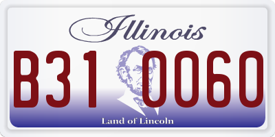 IL license plate B310060