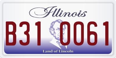 IL license plate B310061