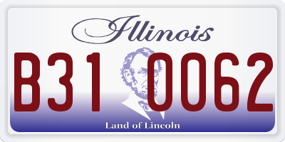IL license plate B310062