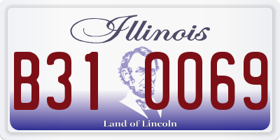 IL license plate B310069