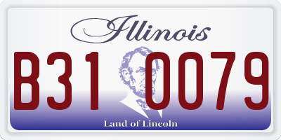 IL license plate B310079