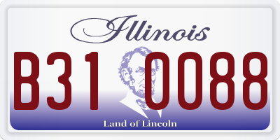 IL license plate B310088
