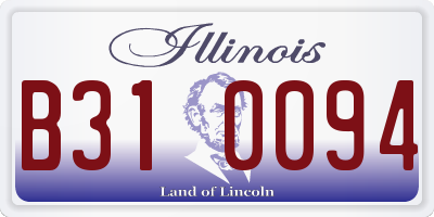 IL license plate B310094