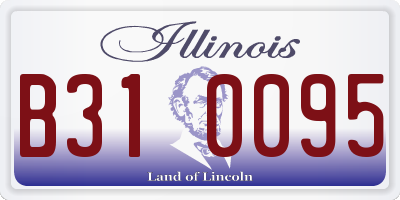 IL license plate B310095