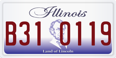 IL license plate B310119