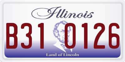 IL license plate B310126