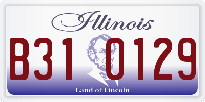 IL license plate B310129