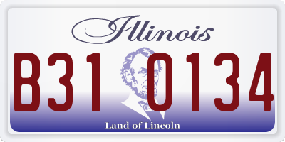 IL license plate B310134