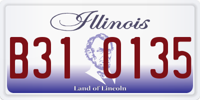 IL license plate B310135