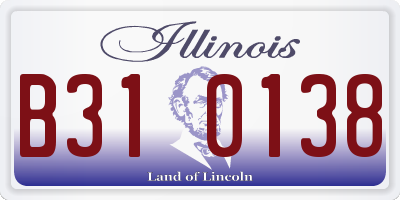 IL license plate B310138