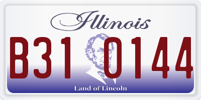 IL license plate B310144