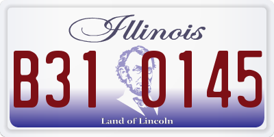 IL license plate B310145