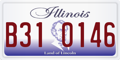 IL license plate B310146